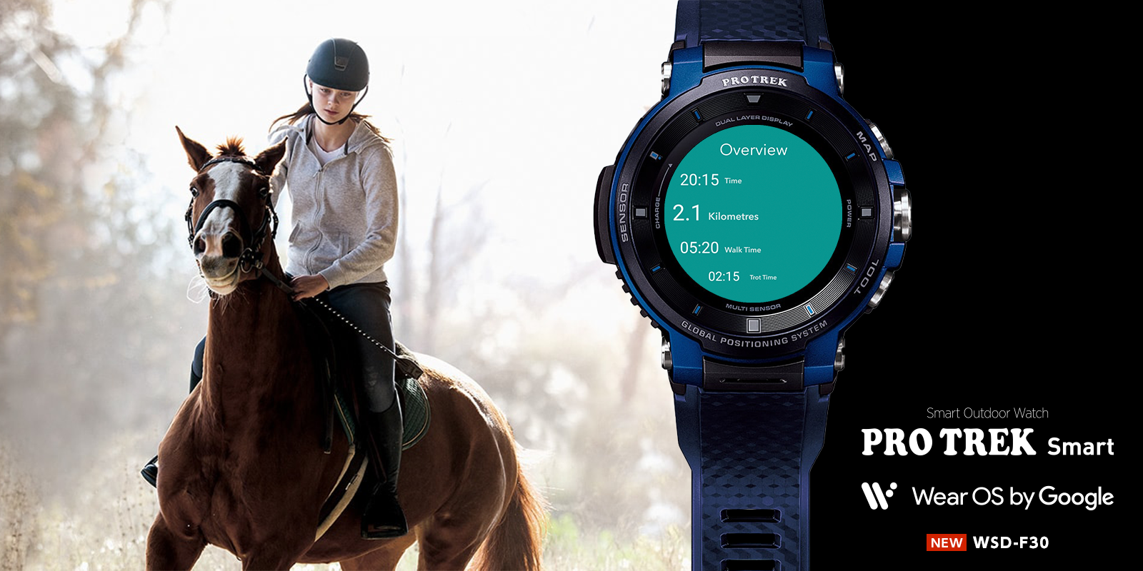 Smart Outdoor Watch PRO TREK Smart Wear OS by Google WSD-F30
